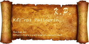 Kárpi Pellegrin névjegykártya
